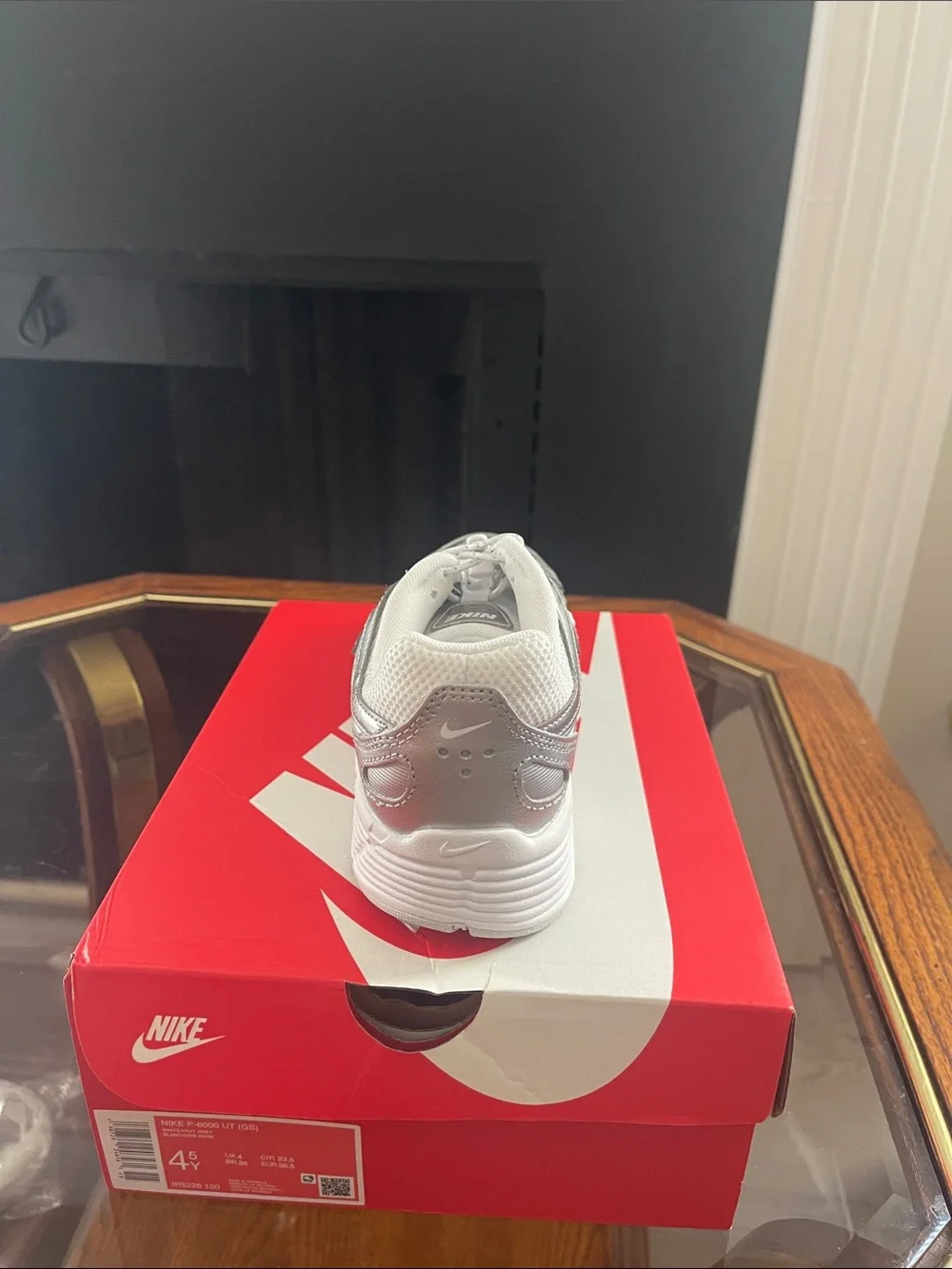 Nike Silver White Athletic Sneakers